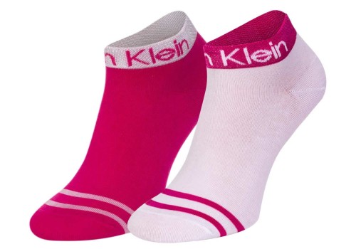 Skarpety Calvin Klein Women Quarter 2P Logo magent