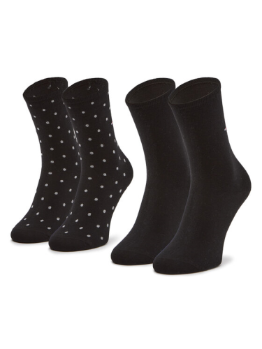 Skarpety Tommy Hilfiger Women SOCK 2P Dot Black