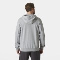 Bluza HH Logo Full Zip Hoodie 2.0 GREY MELANGE