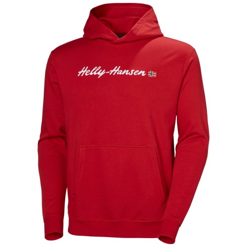 Bluza Helly Hansen CORE GRAPHIC SWEAT HOODIE RED