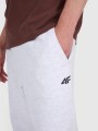 Spodnie Joggery 4F chłodny jasny szary melanż