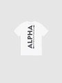 Koszulka Alpha Industries Backprint T White