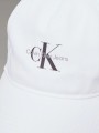 Czapka CK MONOLOGO PRINTED BASEBALL CAP WHITE