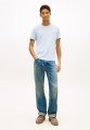 Koszulka TJM XSLIM JASPE HTR TEE EXT SWEET BLUE