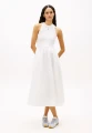 Sukienka Toomy Hilfiger TJW RIB POPLIN TANK WHITE
