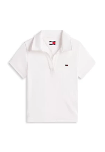 Koszulka TJW SLIM SH RIB POLO WHITE