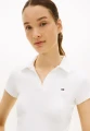 Koszulka TJW SLIM SH RIB POLO WHITE