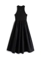 Sukienka Toomy Hilfiger TJW RIB POPLIN TANK BLACK