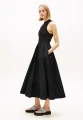 Sukienka Toomy Hilfiger TJW RIB POPLIN TANK BLACK