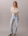 Spodnie Calvin Klein HIGH RISE STRAIGHT L