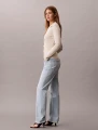 Spodnie Calvin Klein HIGH RISE STRAIGHT L