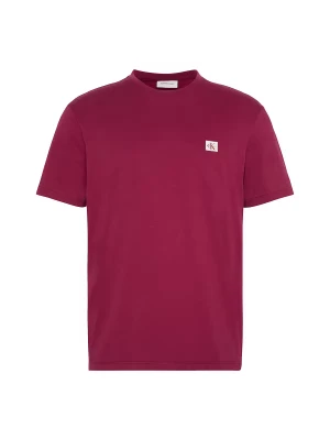Koszulka Calvin Klein SS BADGE 30S JERSEY Rhododen