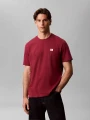 Koszulka Calvin Klein SS BADGE 30S JERSEY Rhododen