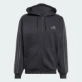 Bluza Adidas M 3S FL FZ HD BLACK/CARBON
