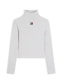 Bluzka Tommy Jeans TJW SLIM RIB MOCK LS