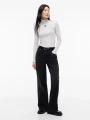 Bluzka Tommy Jeans TJW SLIM RIB MOCK LS
