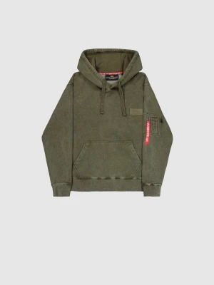 Bluza Alpha Industries Back Print Hoody Dark Olive