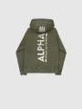 Bluza Alpha Industries Back Print Hoody Dark Olive