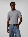 Koszulka Calvin Klein SS WAFFLE BADGE CREW STEEL