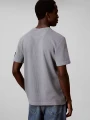Koszulka Calvin Klein SS WAFFLE BADGE CREW STEEL