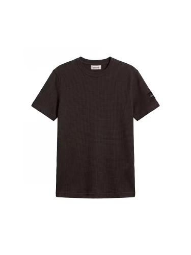 Koszulka Calvin Klein SS WAFFLE BADGE CREW PIRATE