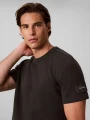 Koszulka Calvin Klein SS WAFFLE BADGE CREW PIRATE