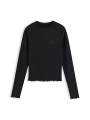 Bluzka Tommy Jeans TJW SLIM SH PARTY RIB LS