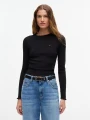 Bluzka Tommy Jeans TJW SLIM SH PARTY RIB LS
