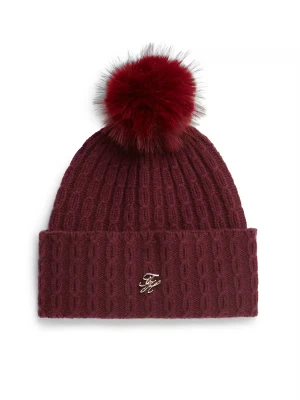 Czapka Tommy Hilfiger TH SCRIPT CABLE POM