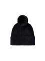 Czapka Calvin Klein FUZZY RIB POMPOM BEANIE