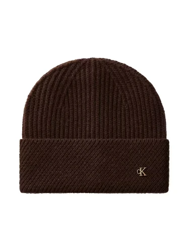 Czapka Calvin Klein METAL WOOL SLANTE