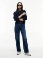 Spodnie Tommy Hilfiger KIRA MID RISE STRAIGHT