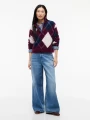 Sweter Tommy Jeans TJW FLUFFY QUARTER ZIP