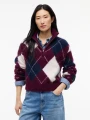 Sweter Tommy Jeans TJW FLUFFY QUARTER ZIP